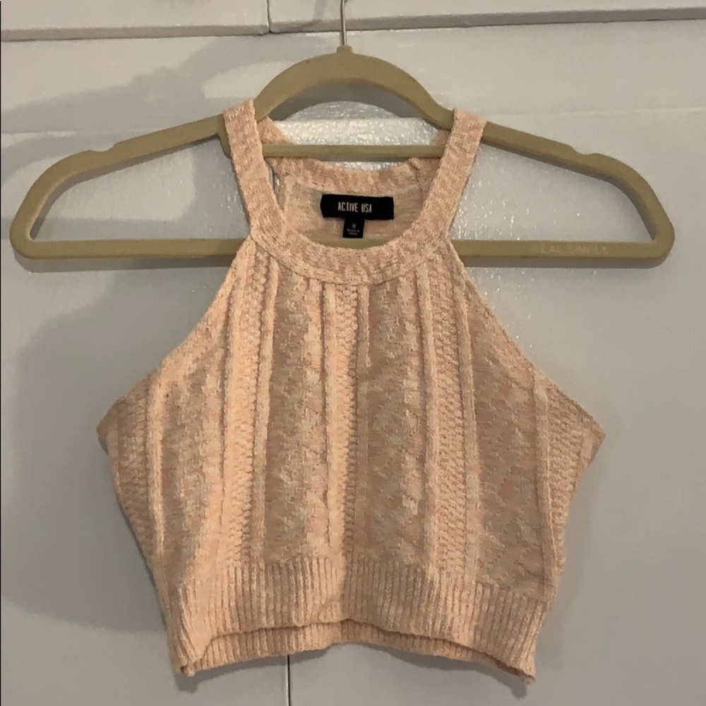 Knitted crop top